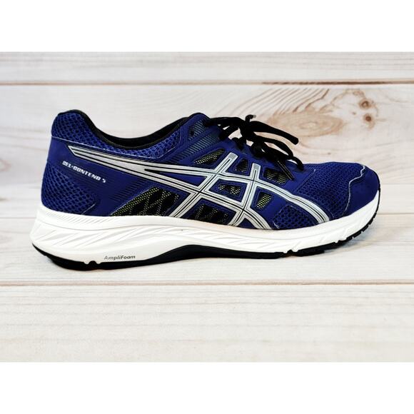 Asics Gel Contend 5 Running Shoe Sneakers Mens Size 10 Extra Wide Blue 1011A252 - Picture 7 of 16